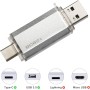 Tipo C Memoria 2 en 1 USB 128gb, Pen Drive USB C 128 GB Tipo C Y USB 2.0 Memoria Flash 128gb para Smartphones