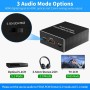 HDMI Audio Extractor 4k,Ozvavzk HDMI a HDMi Óptical SPDIF Toslink Salida de 3.5mm Audio Adaptador de Vídeo Splitter para Blu-ray