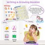 Tableta de escritura LCD para niños, tablero de garabatos con pantalla de colores de unicornio, juguete de viaje para niños