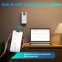 Tenda A18 Pro Repetidor WiFi, AC1200 Amplificador de Señal WiFi de Doble Banda 5GHz/2.4GHz, Extensor WiFi con Ap, Antenas 3dBi,