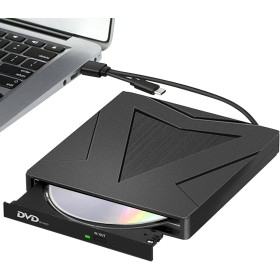 RUIZHI Unidades DVD/CD Externa, USB 3.0 y Type C portátil CD DVD +/- RW Grabadora de Reproductor Externo para PC Laptop Desktop