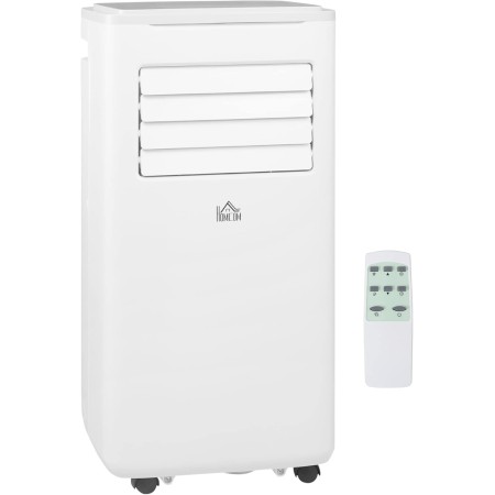 HOMCOM Portable Air Conditioner 9000BTU 1010W Cooler Fan Dehumidifier 38L/Day with LED Display Remote Control Timer for Room