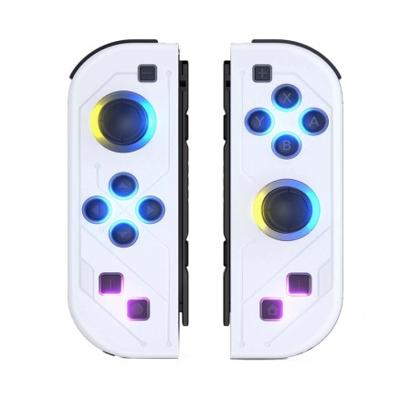 BT 5,2 interruptor Joy controlador L/R RGB LED Joypad Gamepad para Nin