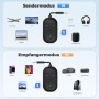 Adaptadores de Transmisor Bluetooth 5.3, Receptores de Transmisor Bluetooth 2 en 1 Admiten 2 Auriculares, Enchufe AUX de 3,5 mm,