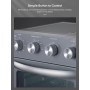 FOHERE Horno Freidora de Aire Caliente 23L, 1700W Freidora de Aire Caliente con 6 Accesorios y 100 Recetas, 80 a 230°C,
