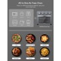 FOHERE Horno Freidora de Aire Caliente 23L, 1700W Freidora de Aire Caliente con 6 Accesorios y 100 Recetas, 80 a 230°C,