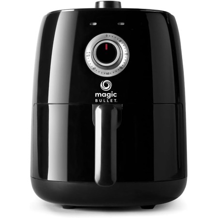 Magic Bullet Air Fryer 2.5L Capacity, Temperature 80°-200°, Fryer without excess oil 1300W, Compact Hot Air Fryer, Black,