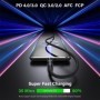 Cable USB C magnético AUFU 5A para Realme Huawei 100W Cable de carga r