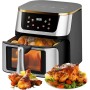 Air Fryer,12L Oil Free Fryer, 2800W, 8 Preset Programs, Air Fryer with Visible Window, LED Touch Screen, Multifunctional