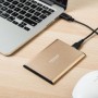 Disco Duro Externo 500GB - 2.5" USB 3.0 Ultrafino Diseño Metálico HDD Portátil para Mac, PC, Laptop, Ordenador, Xbox One, PS4,