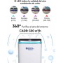 ANTICIMEX Air Purifier with HEPA Filter, CADR 500 m³/h, Quiet Below 62dB, Activated Carbon, Neutralizer and Odor Eliminator,