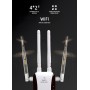 Repetidor WiFi, Amplificador señal WiFi,4 Antenas Externas, Amplificador WiFi 2.4GHz con Repertidor/Ap Modo y la función WPS,1