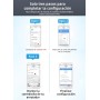 Repetidor WiFi, Amplificador señal WiFi,4 Antenas Externas, Amplificador WiFi 2.4GHz con Repertidor/Ap Modo y la función WPS,1