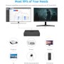 BMAX Mini PC 8 GB LPDDR4 128 GB eMMC W-11 Pro B1Pro Gemini Lake N4000 (hasta 2,6 GHz) Pantalla Dual Admite 4K HDMI, WiFi