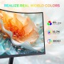 KOORUI Monitor Curvo - 27 Pulgadas Full HD (1920x1080 a 75 Hz, 5ms, VA 3000:1, Curvatura 1500R, HDMI, VGA, Antirreflejo, Eye