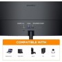 KOORUI Monitor Curvo - 27 Pulgadas Full HD (1920x1080 a 75 Hz, 5ms, VA 3000:1, Curvatura 1500R, HDMI, VGA, Antirreflejo, Eye
