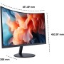 KOORUI Monitor Curvo - 27 Pulgadas Full HD (1920x1080 a 75 Hz, 5ms, VA 3000:1, Curvatura 1500R, HDMI, VGA, Antirreflejo, Eye