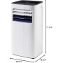 Taurus Cold Design + 3-in-1 Portable Air Conditioner Cool Dehumidifier Fan Quiet Timer With Remote Control Window Kit Wheels