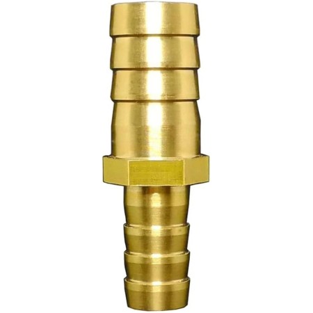 MQXFCZUX 25mm Turn To 19mm 3/4" Hose Barb Hosetail Straight Reducing Reducer Adapters Transfer Brass Pipe Fitting Water Gas Oil