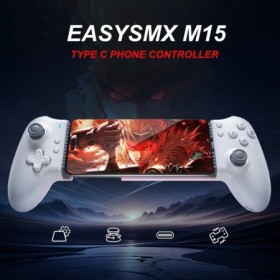 EasySMX M15 teléfono móvil Gamepad tipo C Hall controlador mecánico pa