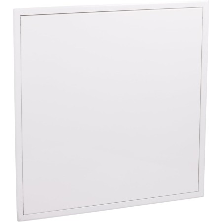 Trampilla de inspección enrasada de 600x600 mm de acero galvanizado, acabado blanco con sistema sencillo de apertura/cierre a