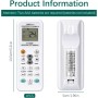 Universal Air Conditioning Controller, 1000 in 1 Universal Air Conditioning Controller, Digital LCD Remote, Compatible with