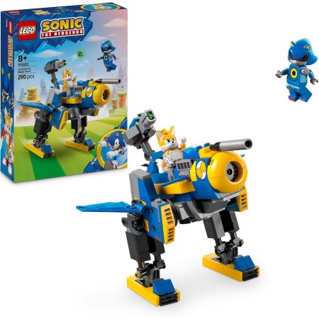 LEGO Sonic The Hedgehog Ciclón vs. Metal Sonic, Meca Robótico de Juguete con 2 Personajes de la Saga de Videojuegos Inc. Tails,