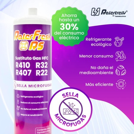 Ralerfresh RS Organic Refrigerant Gas for Split Air Conditioning Equivalent to 950 g Gas Substitute R410, R32, R407 and R22