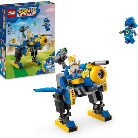 LEGO Sonic The Hedgehog Ciclón vs. Metal Sonic, Meca Robótico de Juguete con 2 Personajes de la Saga de Videojuegos Inc. Tails,