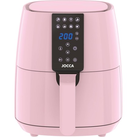 Jocca - Oil Free Air Fryer 3.8L Pink, Digital Air Fryer 1450W, 8 Automatic Programs, LED Touch Display, Timer, Adjustable