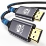 Gulemfy Cable HDMI 4K 2m, Cable HDMI 2.0 Alta Velocidad 18Gbps Nylon Trenzado 4K@60Hz, con Ethernet HDR ARC UHD 3D 1080P