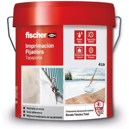 fischer - Imprimación Tapaporos para Madera, Sirve también para Yeso y Multitud de Soportes Porosos, para Consolidar y Sellar