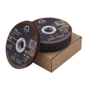 Merryland Disco de Corte 115 Metal para Amoladora Angular, 115 X 1,0 X 22,23 mm Disco Corte 25 Piezas, Acero INOX Hierro,