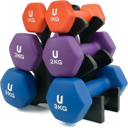 unycos - Pesas y Mancuernas AntideslizantesHierro | Neoprenode 1 kg a 10 kg - Suaves al Tacto para Hombres y Mujeres, Diseño