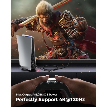 Silkland HDMI 2.1 Cable 10K 8K, 2m Certificado, PS5 4K@120Hz/144Hz, eARC HDR10 Dolby Atmos DTS:X HDCP2.3 para HDTV/Barras de