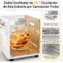 LLIVEKIT 26 L Oil-Free Air Fryer 1700 W, Mini Hot Air Oven with 14 Programmes for Adjustable Temperature Selection and Timer,