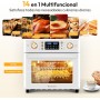 LLIVEKIT 26 L Oil-Free Air Fryer 1700 W, Mini Hot Air Oven with 14 Programmes for Adjustable Temperature Selection and Timer,