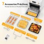 LLIVEKIT 26 L Oil-Free Air Fryer 1700 W, Mini Hot Air Oven with 14 Programmes for Adjustable Temperature Selection and Timer,