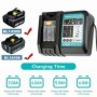 Cargador de batería de iones de litio DC18RC 3A para herramientas eléc