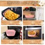 KRAPPS X3 Silicone Air Fryer Mold | Air Fryer Molds | Air Fryer Container | Airfryer Accessories | Air Fryer Tray | Silicone Air
