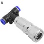 Conector de tanque de metal de tres vías con un diámetro de tubo de 6 mm, perfectamente adecuado para aplicaciones de camiones
