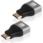 AXFEE 2 Piezas Adaptador HDMI Hembra a HDMI Hembra, HDMI Adaptador en Soporte 8K/4K@120Hz UHD, hdmi Hembra Hembra,Alargador hdmi