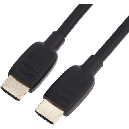 Amazon Basics Cable HDMI velocidad ultraalta certificada de 48 Gbps, 8K a 60 Hz, 4K a 120 Hz, conectores chapados en oro,