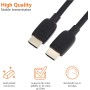 Amazon Basics Cable HDMI velocidad ultraalta certificada de 48 Gbps, 8K a 60 Hz, 4K a 120 Hz, conectores chapados en oro,