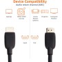 Amazon Basics Cable HDMI velocidad ultraalta certificada de 48 Gbps, 8K a 60 Hz, 4K a 120 Hz, conectores chapados en oro,