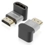 VCELINK HDMI 270 Grados, Compatibles con 8K@60Hz/4K@120Hz, Adaptador HDMI a HDMI en Ángulo Recto, Ideales para Espacios