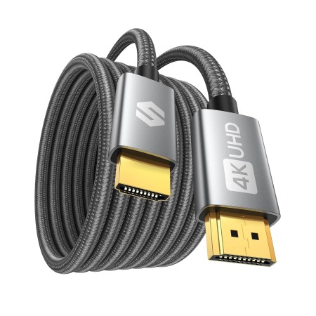 Silkland Cable HDMI 4K 50cm, 4K@60Hz, ARC, HDR, 3D, Ethernet, cable HDMI de ultra alta velocidad, compatible con TV, Blu-Ray,