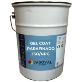 Jasoval Color Gel Coat Parafinado ISO/NPG 1kg Con Catalizador - 20 Colores - Ideal Barcos, Piscinas y Fibra de Vidrio (Negro)