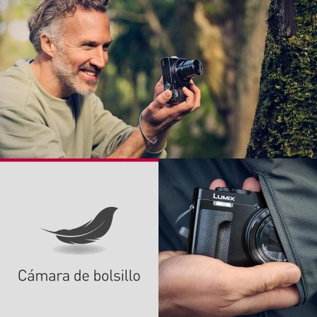 Panasonic LUMIX DC-TZ99E-K Cámara Compacta con Zoom para Viajes, Lente Leica DC, Zoom de 30x, 20,3 MP, Video 4K 30p, Monitor