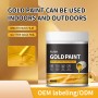 Pintura de oro líquido, pintura de pan de oro 300 g Pintura de pan de oro que no se decolora con lámina de oro Suministros de